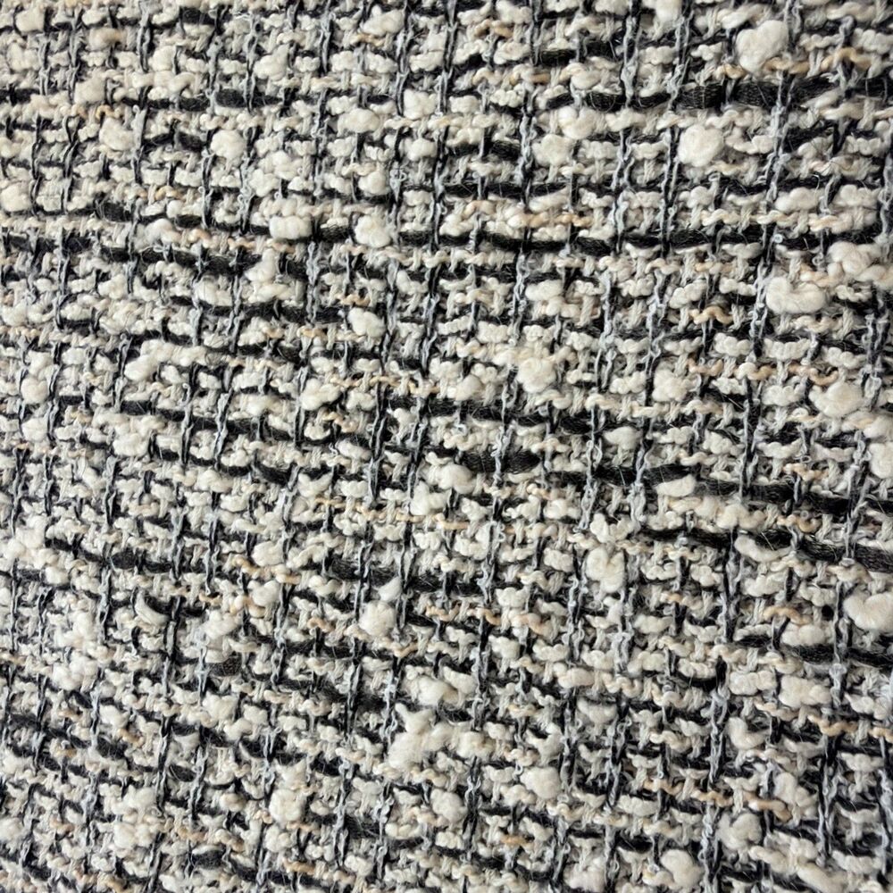 St. John Bouclé Tweed Wide-Leg Knit Pants Salt & Pepper L Quiet Luxury Old Money - Picture 10 of 11